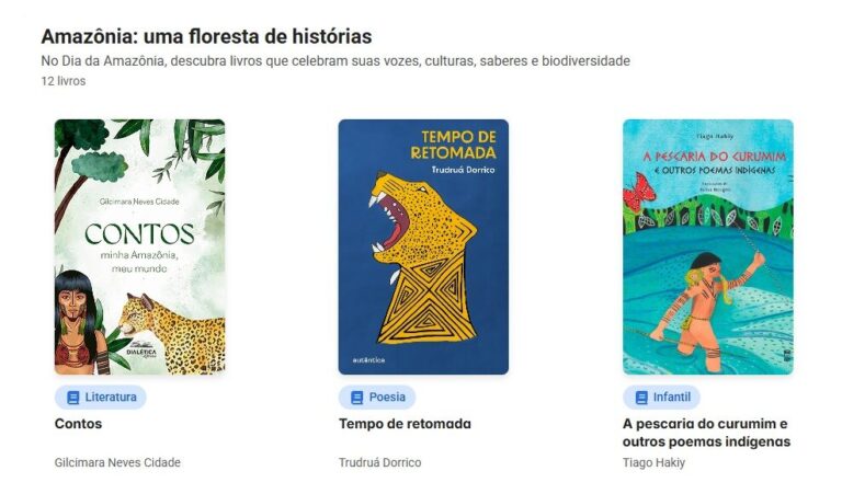 12 obras sobre a Amazônia que podem ser lidas gratuitamente no MEC Livros; saiba como pegar emprestado