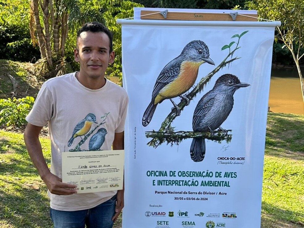 Acreano transforma curiosidade e paixão por aves em trabalho na Amazônia