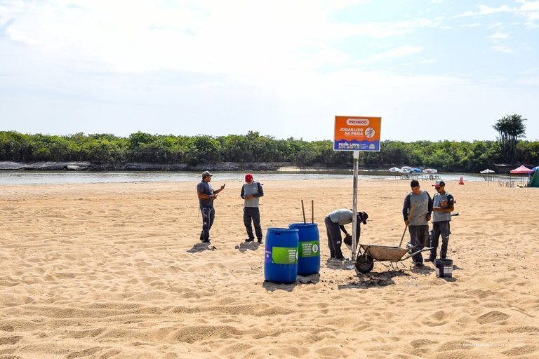 Prefeitura inicia campanha para manter praias limpas durante estiagem em Boa Vista