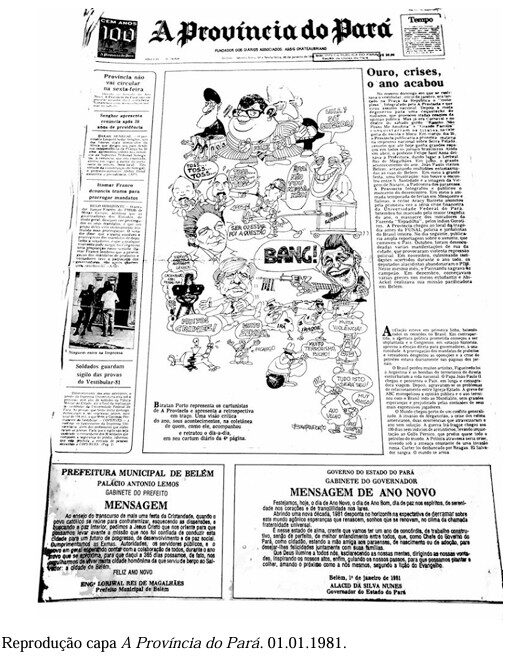 Charges de Biratan no jornal A Província do Pará